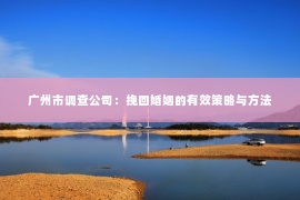 广州市调查公司：挽回婚姻的有效策略与方法