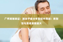 广州婚姻取证：跟双子座分手后如何挽回：用智慧与真诚重燃爱火
