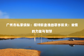 广州市私家侦探：模特前妻挽回歌手前夫：爱情的力量与智慧