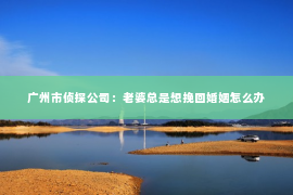 广州市侦探公司：老婆总是想挽回婚姻怎么办
