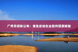 广州市侦探公司：重生后的女主如何拯救婚姻