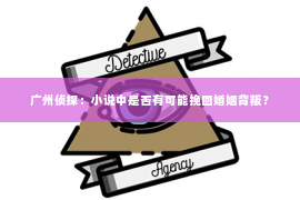 广州侦探：小说中是否有可能挽回婚姻背叛？