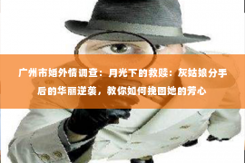 广州市婚外情调查：月光下的救赎：灰姑娘分手后的华丽逆袭，教你如何挽回她的芳心