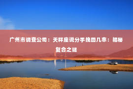 广州市调查公司：天秤座说分手挽回几率：揭秘复合之谜