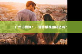 广州市侦探：一诺情感挽回成功吗？