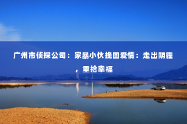 广州市侦探公司：家暴小伙挽回爱情：走出阴霾，重拾幸福