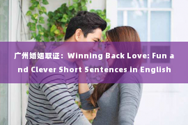 广州婚姻取证：Winning Back Love: Fun and Clever Short Sentences in English