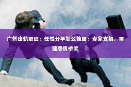 广州出轨取证：任性分手怎么挽回：专家支招，重建感情桥梁