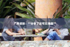 广州侦探：**分手了还可以挽回**