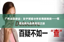 广州出轨取证：女子被骗分手后挽回视频——情感陷阱与自我救赎之旅