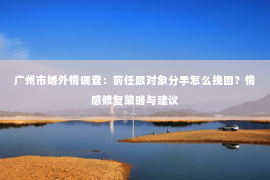 广州市婚外情调查：前任跟对象分手怎么挽回？情感修复策略与建议