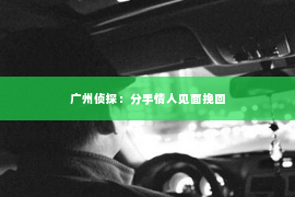 广州侦探：分手情人见面挽回