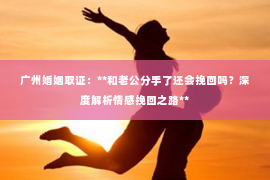 广州婚姻取证：**和老公分手了还会挽回吗？深度解析情感挽回之路**