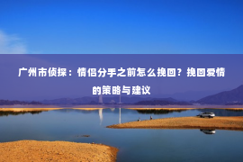 广州市侦探：情侣分手之前怎么挽回？挽回爱情的策略与建议
