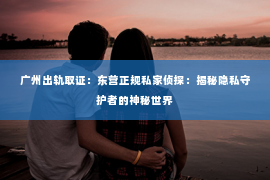 广州出轨取证：东营正规私家侦探：揭秘隐私守护者的神秘世界