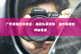 广州婚姻出轨取证：岫岩私家侦探：揭开真相的神秘使者