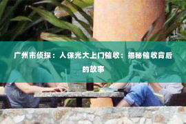 广州市侦探：人保光大上门催收：揭秘催收背后的故事