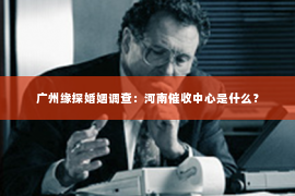 广州缘探婚姻调查：河南催收中心是什么？
